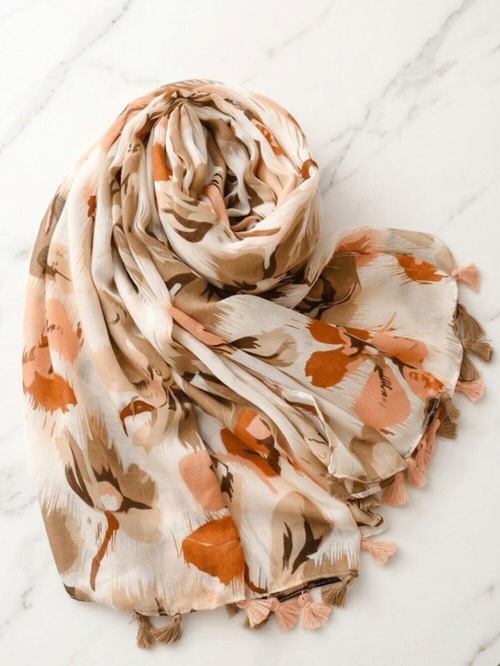 Ladies Vintage Style Floral Ladies Fashion Scarf